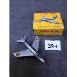 Dinky France #60A Dassault Mystere IV Silver In Box