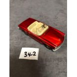 Dinky (France) #516 Mercedes 230SL Metallic Red/Cream - Removable Hard Top. Cream Interior And