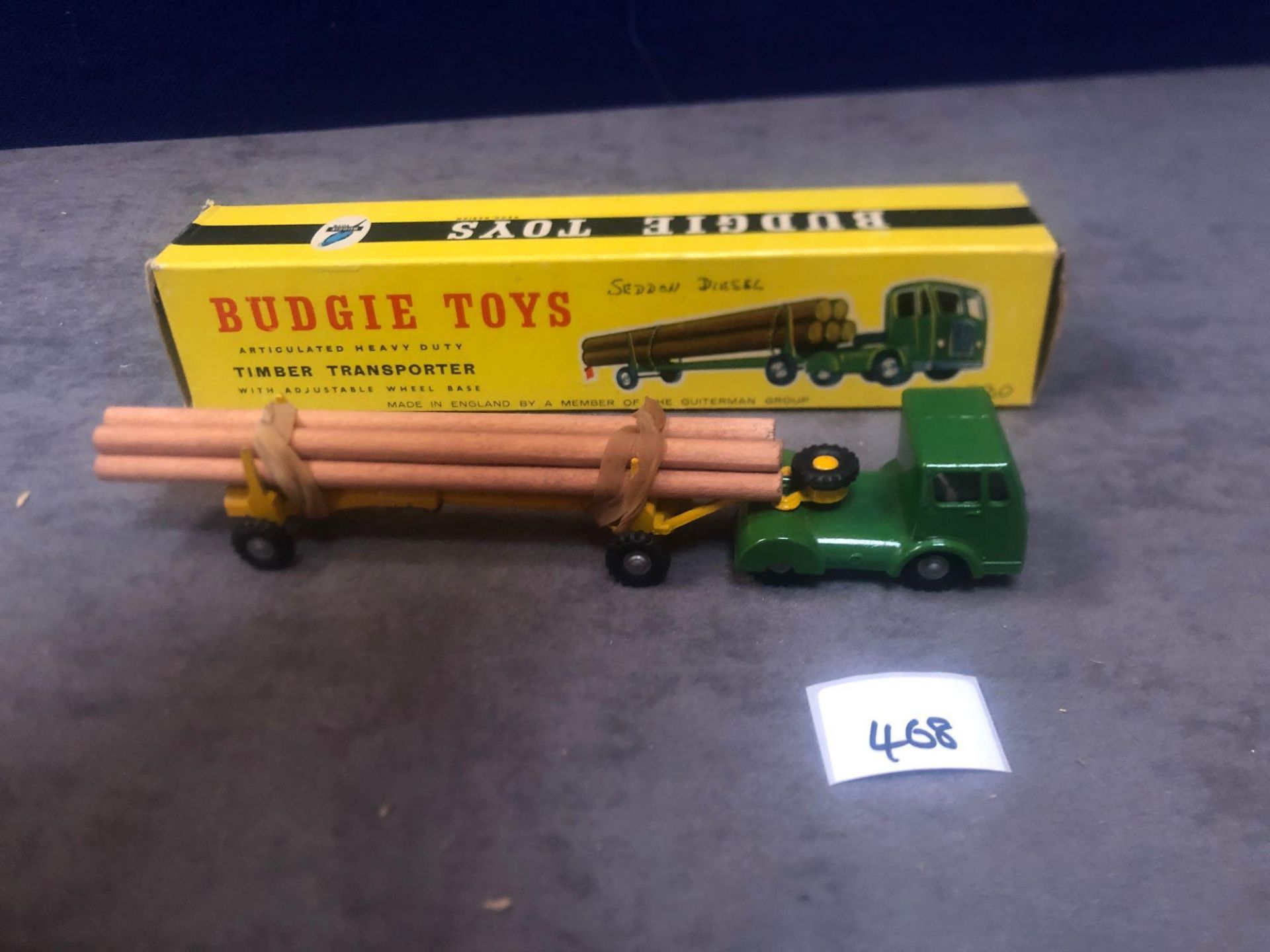 Budgie Toys No.230 Timber Transporter Issued 1959-66 Length 178mm Mint In Firm Solid Box
