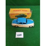 Dinky #156 Rover 75 Saloon In Two Tone Blue Over Cream With Cream Hubs Nr Mint Tiny Chips On Door