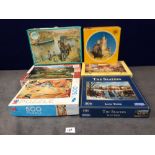 6 X Various Boxed 500 Piece Jigsaw Puzzles Comprising Of W H S The Canal Towpath, Gibsons The