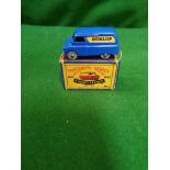 Matchbox Moko Lesney #25a Bedford Van Blue With Dunlop Decal Box Flap Torn A Few Little Tiny Chips