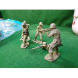 A Large Set Of Plastic Toy Soldiers Comprising Of 60 X US Marines 70 X British Commandos 90 X