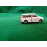 Dinky #197 Morris Mini Traveller Cream - Cream Body, Tan Woodwork And Red Interior Unboxed In Mint