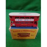 Lesney Models Of Yesteryear Y3 E Class Tram Car News Of The World Decals Mint Model In Excellent