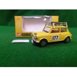 Corgi Whizzwheels #308 Monte Carlo Mini Cooper Yellow Racing No.177 Mint Model Excellent crisp Box