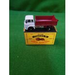 Matchbox Lesney 3b Bedford Tipper Truck Grey Cab With Red Tipper Mint Model Firm Type C Box