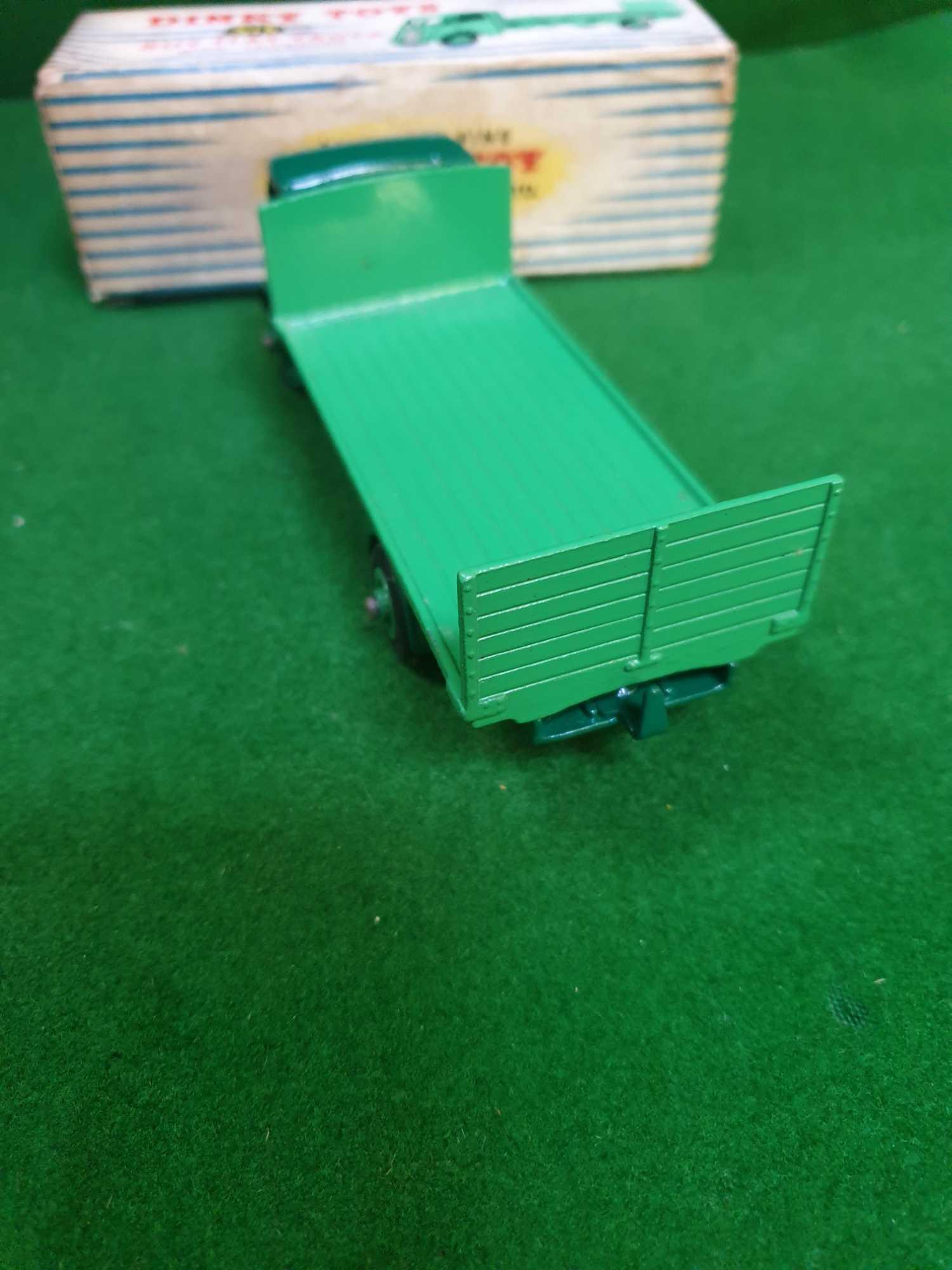 Dinky #513 Guy Flat Truck In Two Tone Green Mint Model With Rare Painted Hook In Excellent Firm - Image 3 of 3