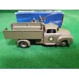 Vilmer Kvalitet (Denmark) #463 Green Military Army Gun Truck Quite Rare Box Has One Tab Missing