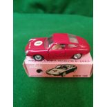 Solido #124 - Fiat Abarth 1000 - Red Racing No.1 Pink Box Mint Model In Excellent Box