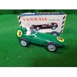 Macs #2021 Vanwall Racing F1 GP 1958 Car Plastic Model Car With Driver Racing Number 2 Green Body