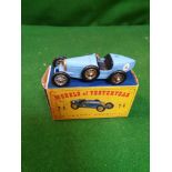 Lesney Models Of Yesteryear Y6 Supercharged Bugatti Type 35 Blue Racing No 6 Mint Model In Solid