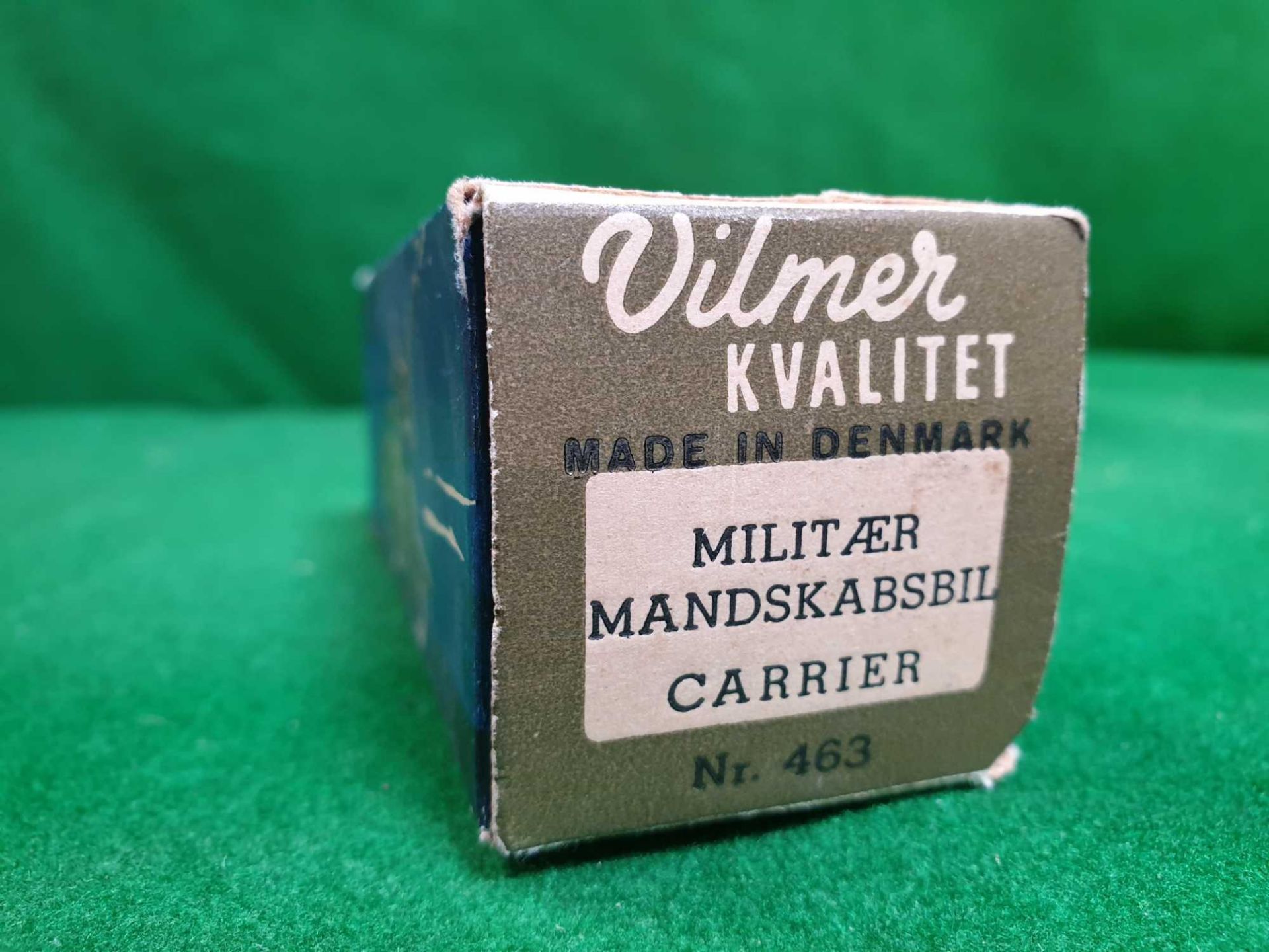 Vilmer Kvalitet (Denmark) #463 Green Military Army Gun Truck Quite Rare Box Has One Tab Missing - Image 6 of 6