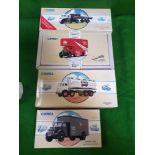 4 X Corgi Vehicles Comprising Of #97125 Bedford O Series Truck Green Post Office Telephones Livery