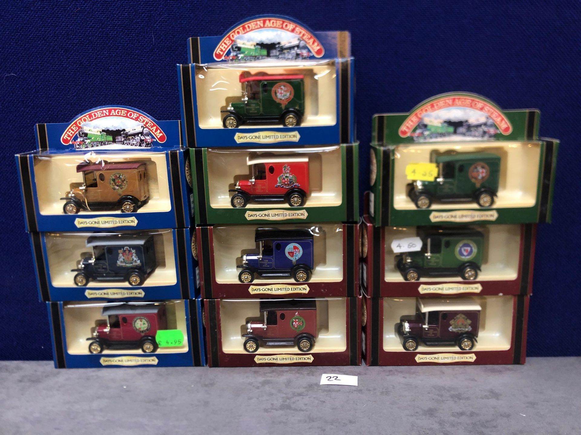 10x Diecast The Days Gone Limited Edition The Golden Age Of Steam Vehicles In Boxes