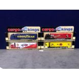 4x Lledo Cargo King PM119 Volvo FH12 Truck + Trailer Diecast Comprising Of; Good Year, Taplha,