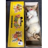 A Quite Hard To Find Vintage Pelham Puppets Marionette White Poodle In A Box