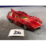 Dinky #103 Spectrum Patrol Car Metallic Red - From The Captain Scarlet Series Unboxed in played with