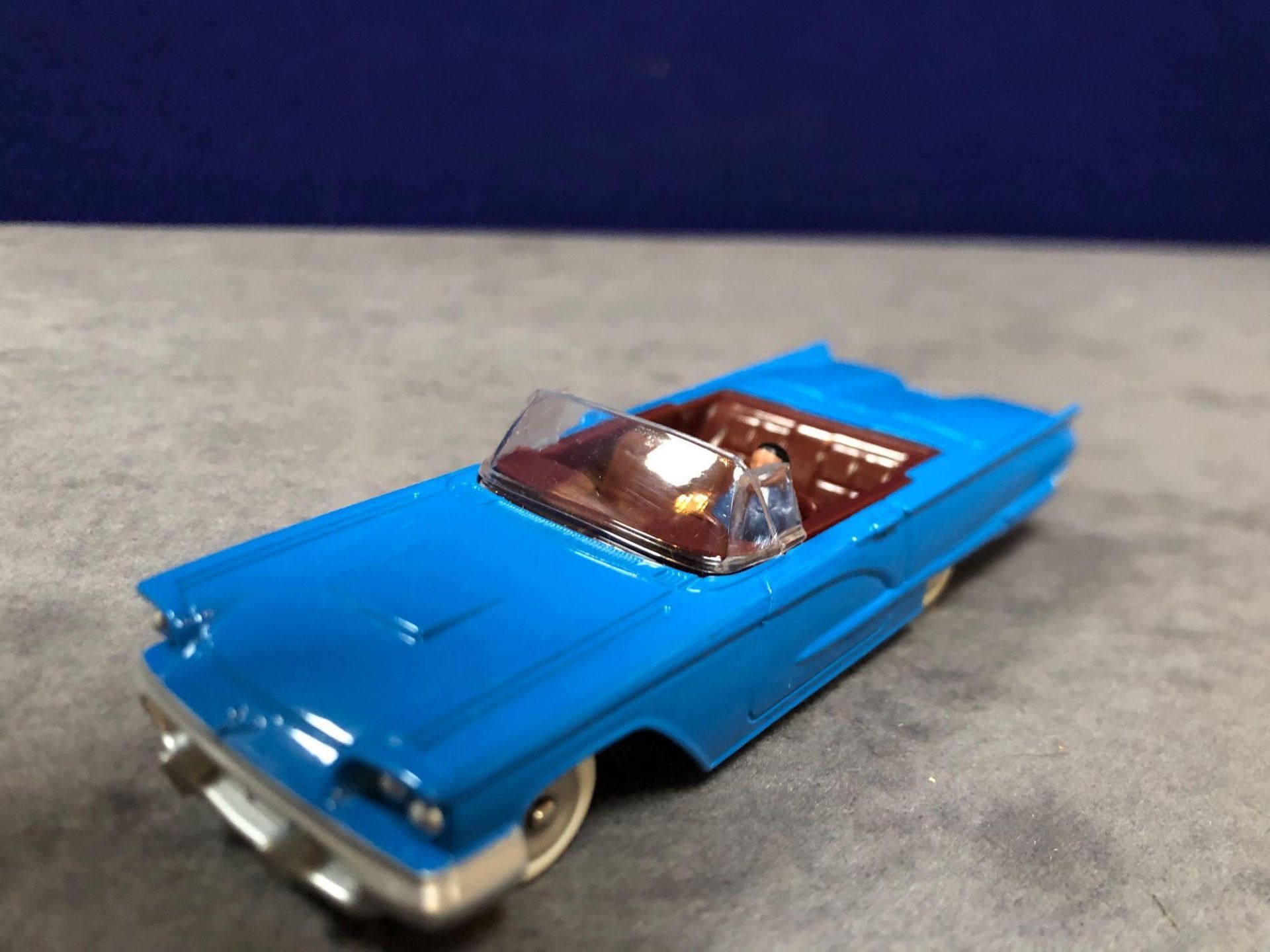 Dinky (Norev Edition) Diecast #555 Ford Thunderbird In Blue mint in box - Image 2 of 3