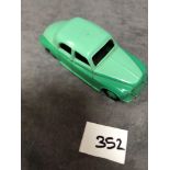 Dinky #156 Rover 75 Light/Dark Green - Diecast Vehicle With Green Hubs Gloss Pain Unboxed
