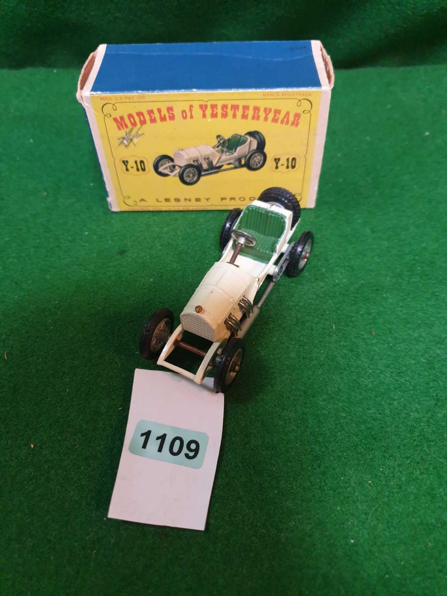 MATCHBOX Model Of Yesteryear #Y10 1908 Mercedes Grand Prix Nr Mint Model In Excellent Box - Image 2 of 2
