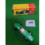 Dinky #241 Lotus Racing Car Green - White Driver With Red Helmet Rn #24 1962- 1970
