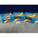 3 X Matchbox #MB16 Pontiac Firebirds Mint Models In Opened Box Es