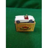 Matchbox Moko Lesney #19b MGA Sports Car Cream Wrong Box Flap Torn Mint Model Firm Box