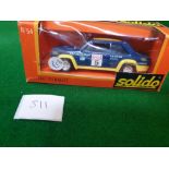 Solido Gam 2 #54 Fiat 131 Rallye Blue Racing No.3 Virtually Mint Model In Good Box