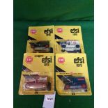 4x EFSI Toys (Holland) Diecast Scale Model Of T-Ford 1919 Comprising Of; #MT12, #MT10, #MT6, On