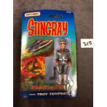 Matchbox Stingray 1992 Standby For Action #SR251 Captain Troy Tempest 4" Figure On Original Bubble