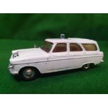 Corgi #419 Rare Ford Zephyr Motorway Patrol Car Cream Red Interior Spun Hubs Unboxed In Good Overall