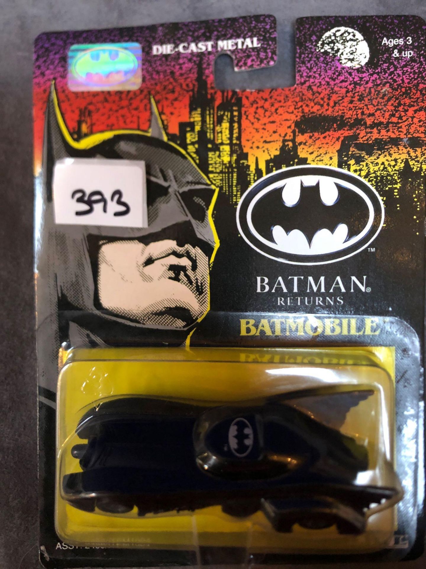 ERTL Batman Returns Diecast #1064 Batmobile On The Bubble Card