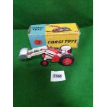 Corgi #53 Massey Ferguson Tractor With Shovel Excellent Model Decals On Shovel Are Factory Flaw In