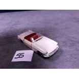 Dinky 113 MGB Cream Red Interior 1962-1968 Unboxed missing driver very good model some wear but