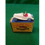 Matchbox Moko Lesney #19a MG Midget Cream Mint Model Very Good Box