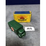 Matchbox Moko Lesney #63a Ford Army Ambulance Matchbox 63a Ford Ambulance Green - Knobly Black