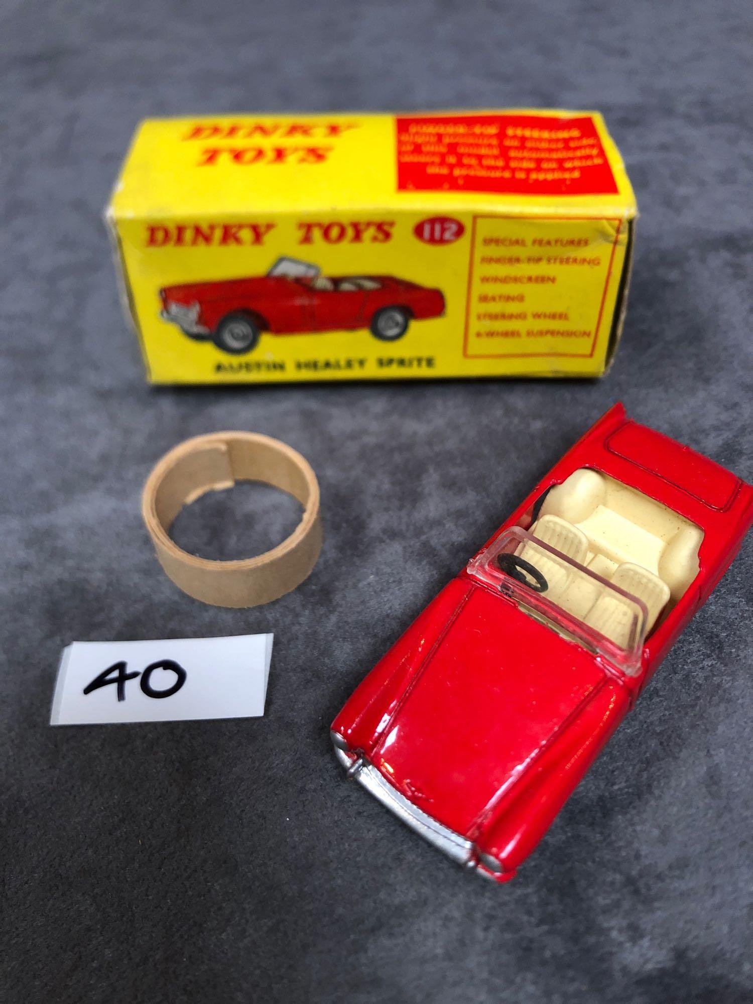 Dinky #112 Austin Sprint In Red With Inner Packaging mint in excellent box 1965-1970