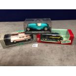 3x Diecast Cars Comprising Of 2x Vitesse In Display Cases Boxes # Vitesse 038 Buick Roadmaster 2-