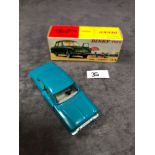 Dinky (France) Diecast #538 Ford Taunus 12 M Cream Interior And Concave Hubs. In Turquoise mint in a