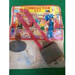 Ritz Omnibus Co Ltd Toys Bus Conductor Set 1930 - 1950s Play Set Ticket Punch And Tickets Still On