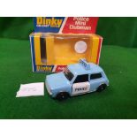 Dinky #255 Police Mini Clubman Speed wheels Black Interior Mint Model Firm Good Box 1955-1960