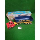 Blue Box Friction Driven #6117 Truck With Firm Excellent Box Made In Hong Kong