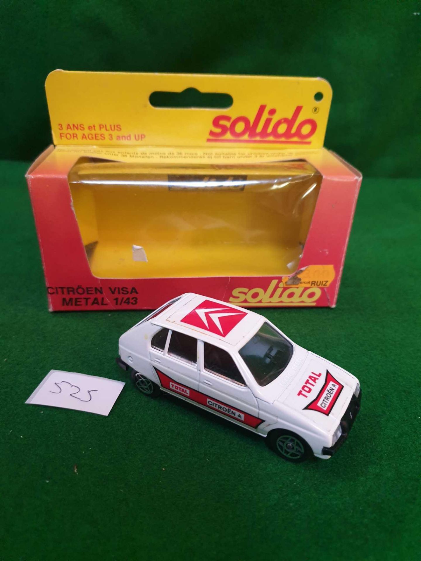 Solido #1201 Citroen Visa White With Decals Virtually Mint Model In Fair Box - Image 2 of 3