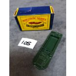 Matchbox Moko Lesney #55adukw Amphibian Green - Grey Plastic Wheels 1958-1962 in very good firm box