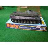 Dinky #699 Leopard Recovery Tank Mint Model On Damaged Bubble Box