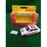 Solido #1201 Citroen Visa White With Decals Virtually Mint Model In Fair Box