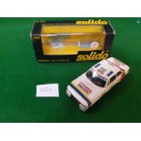 Solido #1055 Peugeot 504 Coupe V6 White With Decals Virtually Mint Model In Good Box