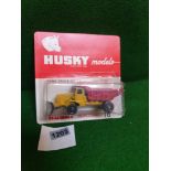 Husky Models Diecast #16 Dump Truck/Dozer On Opened Bubble Card