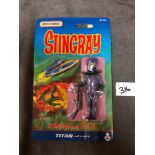 Matchbox Stingray 1992 Standby For Action #SR254 Titan Evil Sealord 4" Figure On Original Bubble